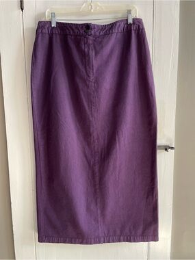 Vintage CUT LOOSE 100% Cotton Women’s Straight Maxi Skirt Made in USA Size XL